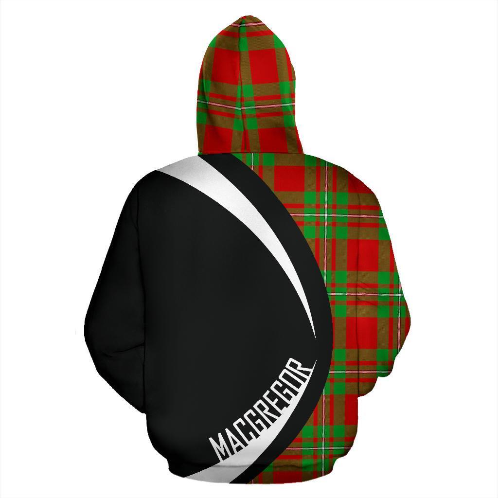 MacGregor Modern Tartan Crest Zipper Hoodie - Circle Style