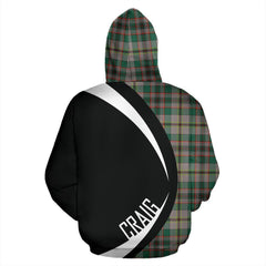 Craig Ancient Tartan Crest Hoodie - Circle Style