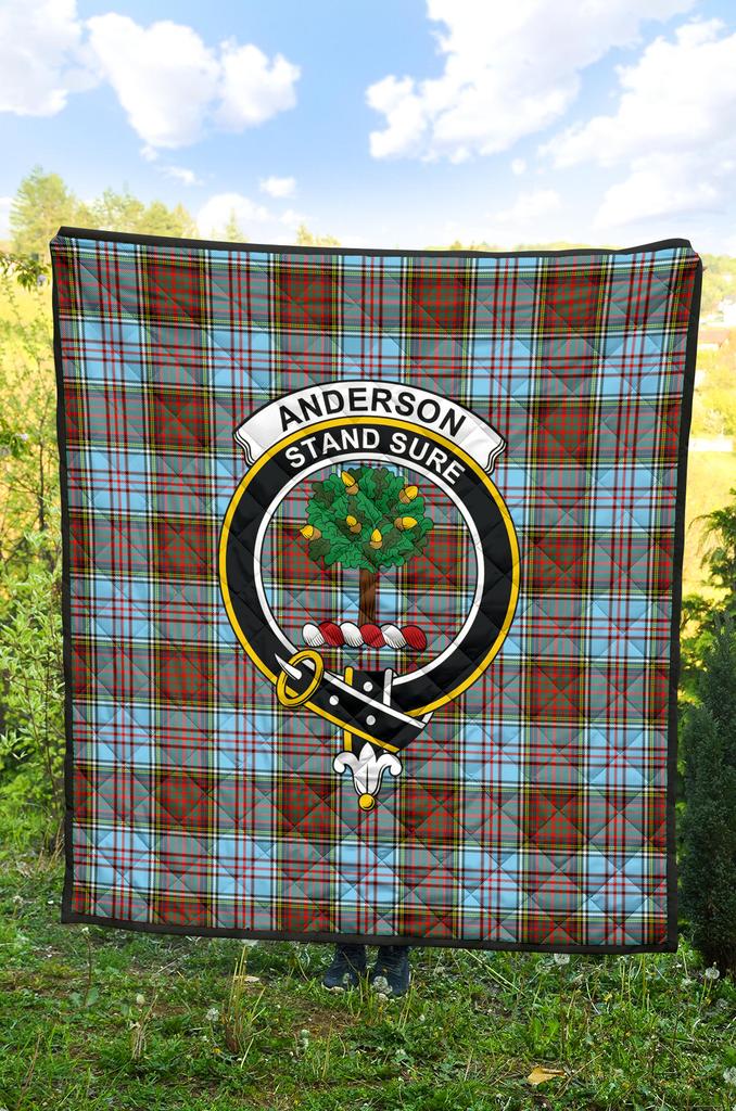 Anderson Ancient Tartan Crest Quilt