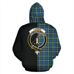 Lamont Ancient Tartan Crest Zipper Hoodie - Half Of Me Style