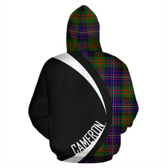 Cameron of Erracht Modern Tartan Crest Zipper Hoodie - Circle Style