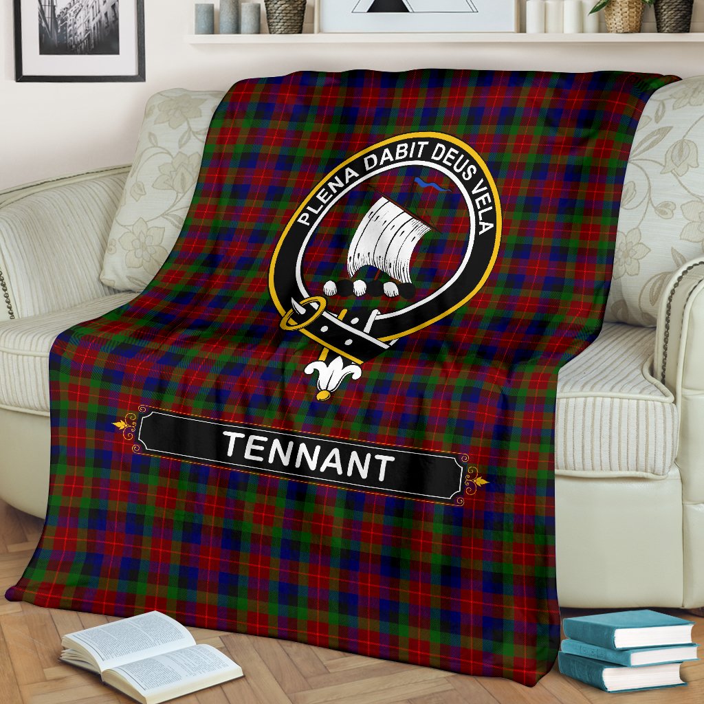 Tennant Family Tartan Crest Blankets