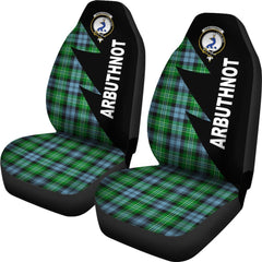 Arbuthnot Tartan Crest Flash Style Car Seat Cover