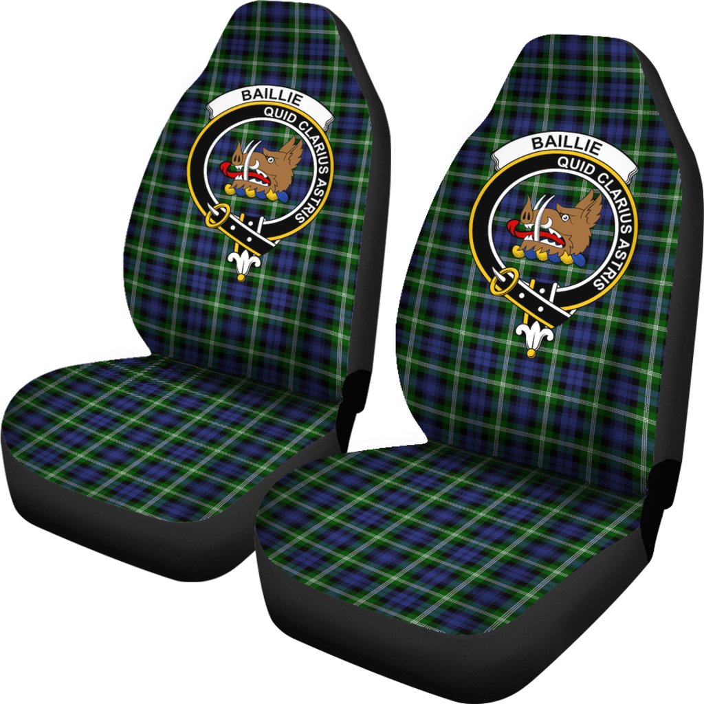 Baillie Tartan Crest Car Seat Cover