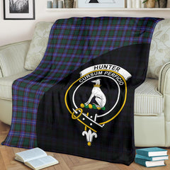 Hunter Modern Tartan Crest Blanket - 3 Sizes