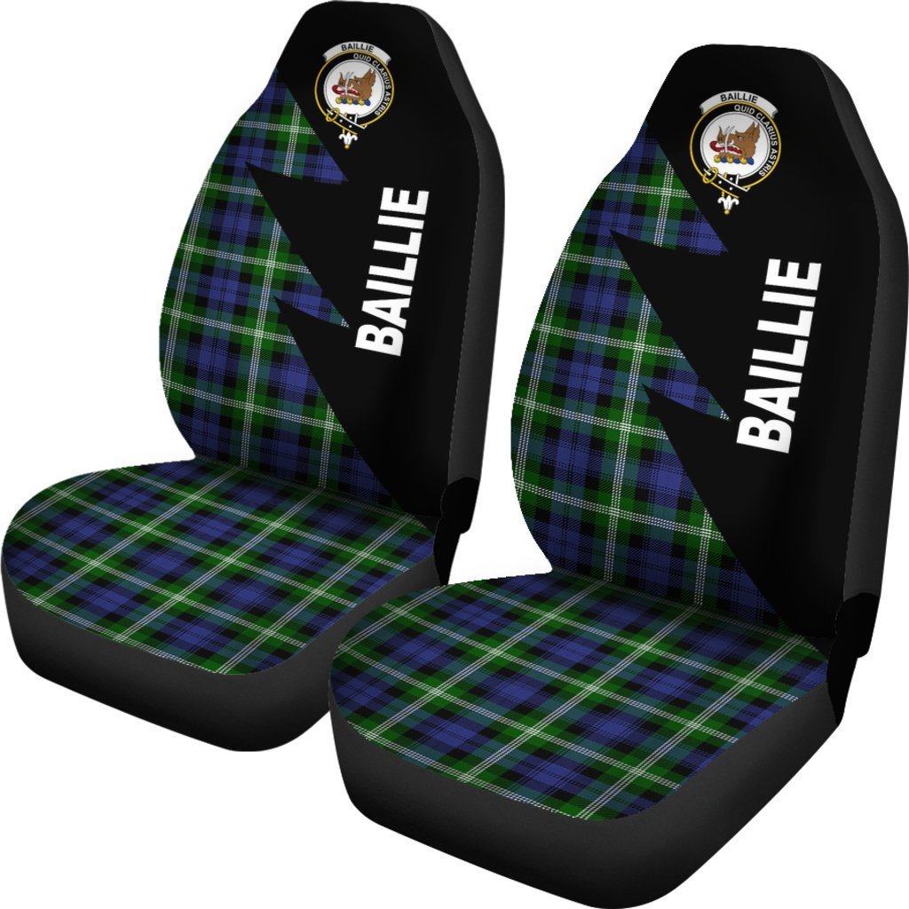 Baillie Tartan Crest Flash Style Car Seat Cover