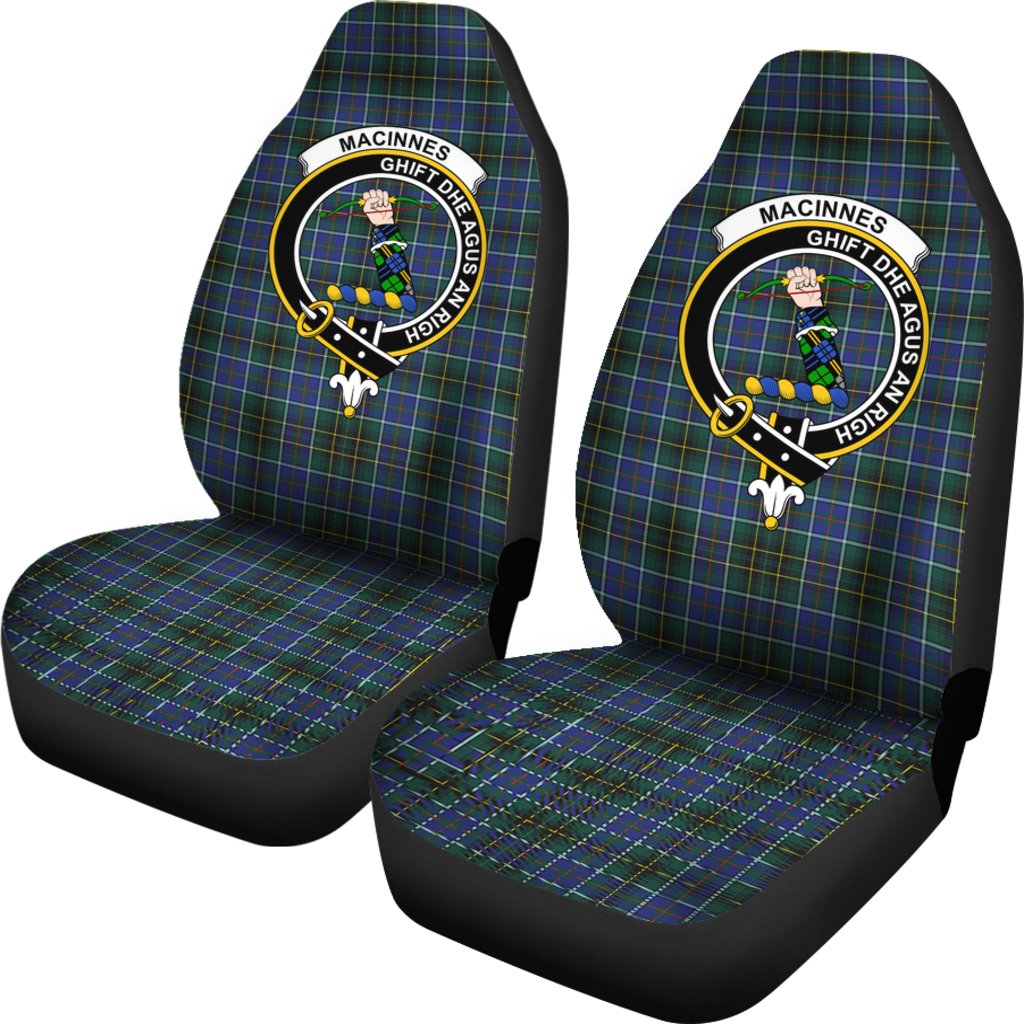 MacInnes Modern Tartan Crest Car Seat Cover