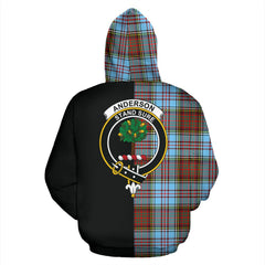 Anderson Ancient Tartan Crest Zipper Hoodie - Half Of Me Style