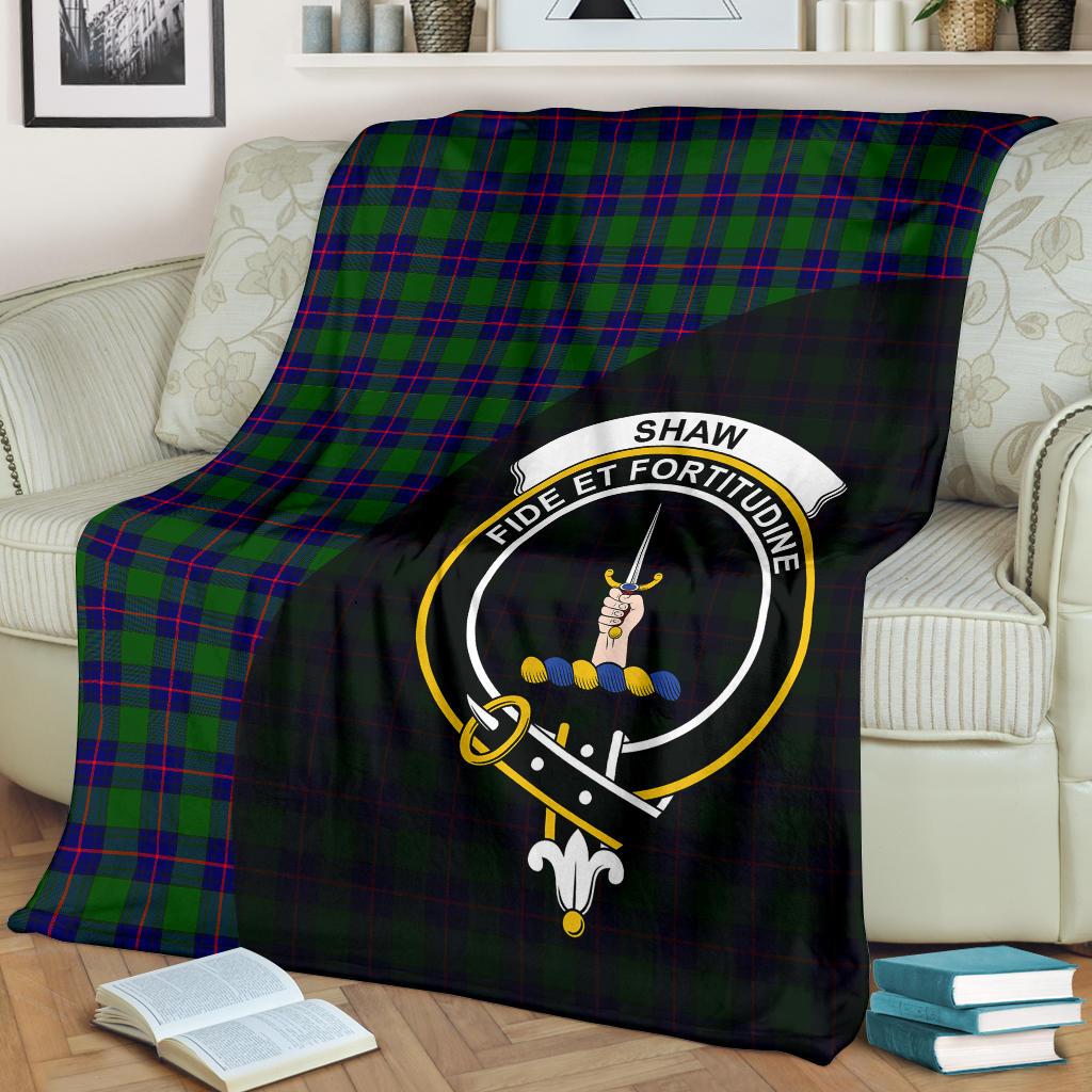 Shaw Modern Tartan Crest Blankets Wave Style