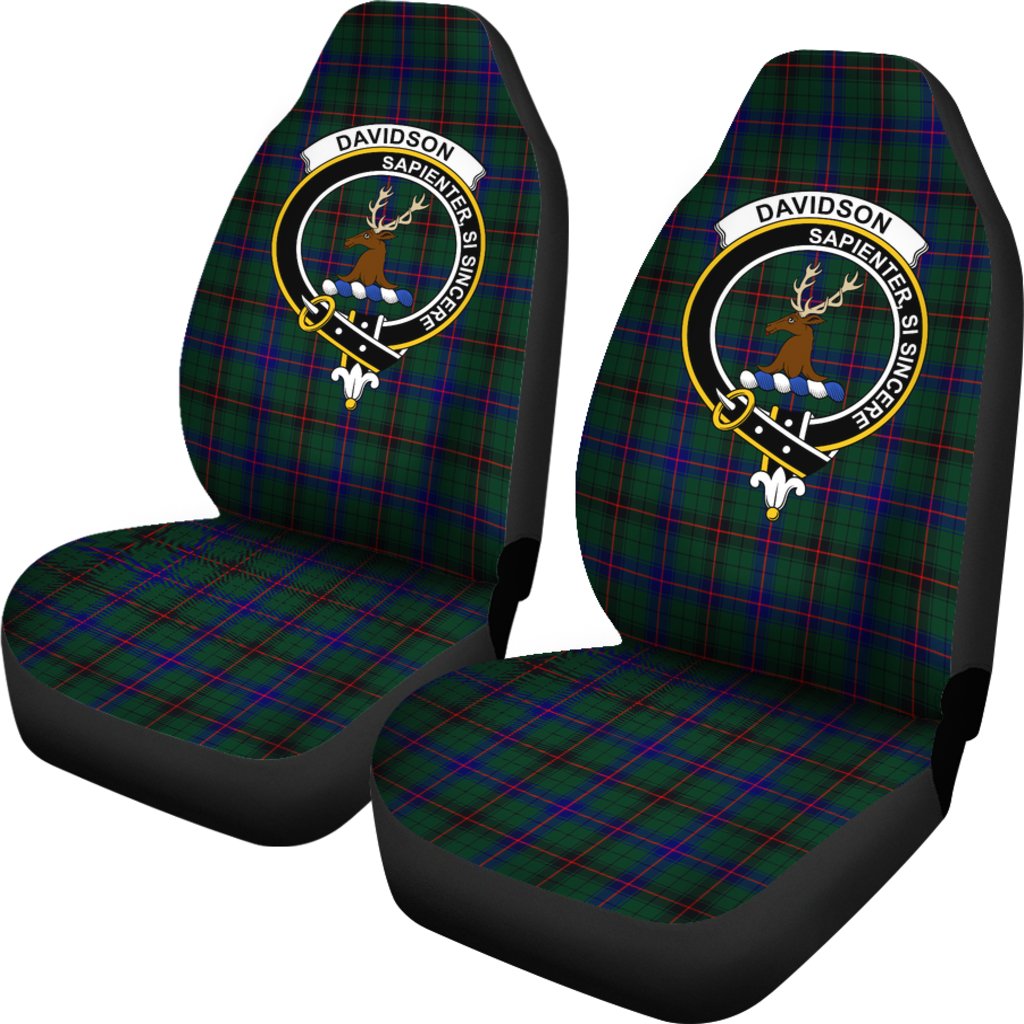 Davidson Tartan Crest Car Seat Cover