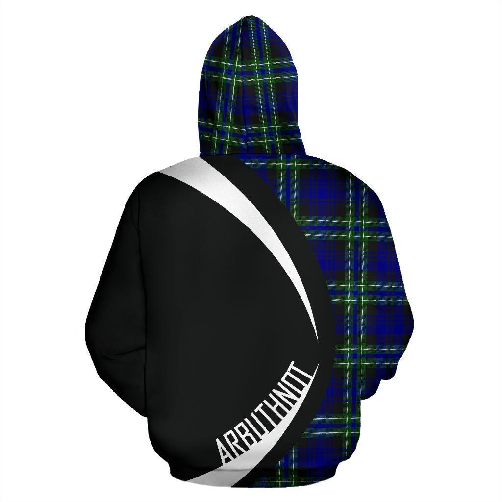 Arbuthnot Modern Tartan Crest Hoodie - Circle Style