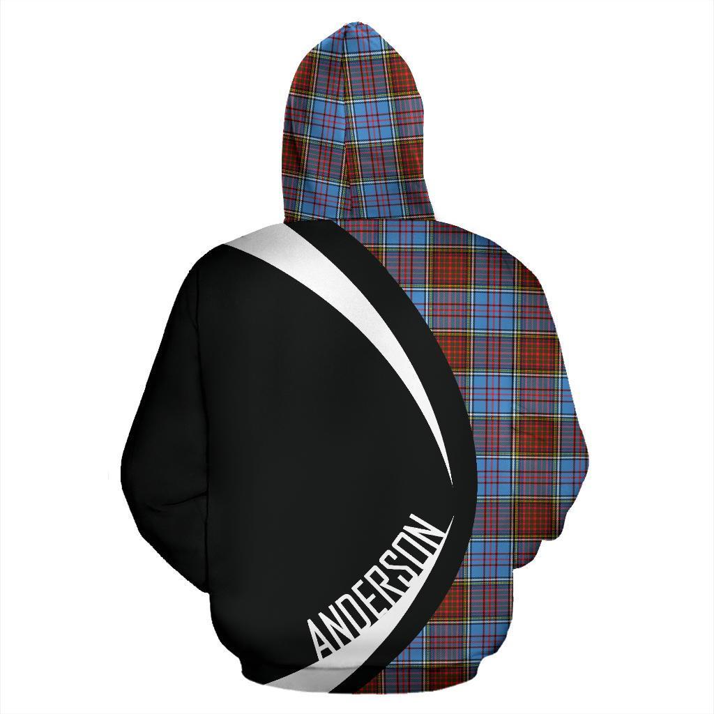 Anderson Modern Tartan Crest Hoodie - Circle Style