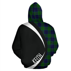 Keith modern Tartan Crest Zipper Hoodie - Circle Style