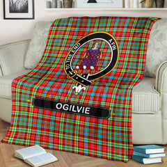 Ogilvie Family Tartan Crest Blankets