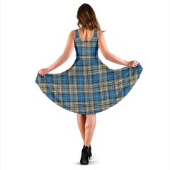 Napier Ancient Tartan Midi Dress