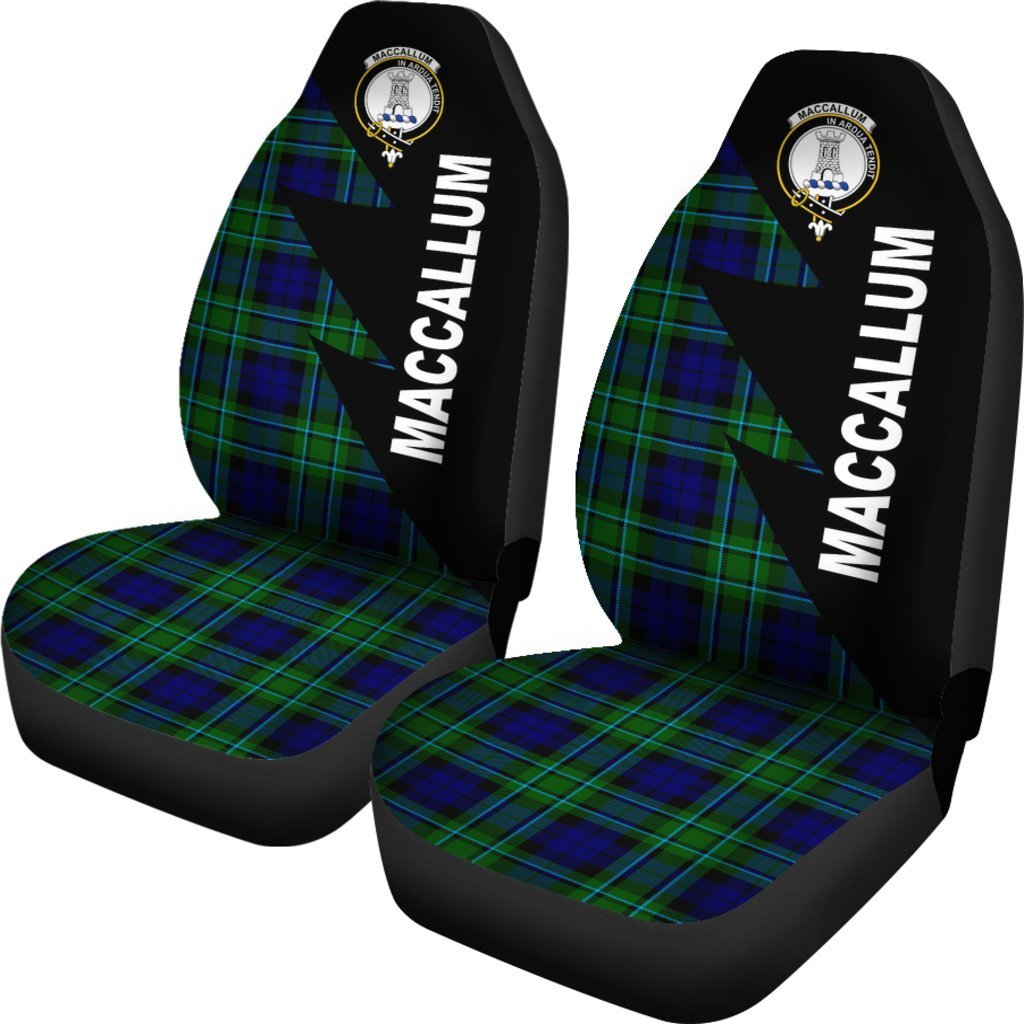 MacCallum Tartan Crest Car Seat Cover - Flash Style