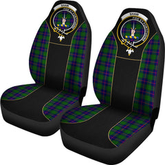 Shaw (Of Tordarroch) Tartan Crest Car Seat Cover - Special Version