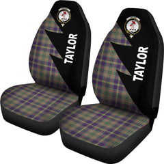 Tailyour (Or Taylor) Tartan Crest Flash Car Seat Cover