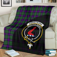 Armstrong Modern Tartan Crest Blanket - 3 Sizes