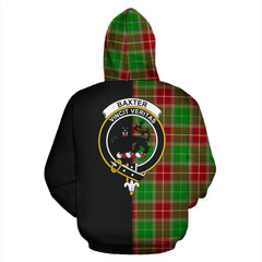 Baxter Modern Tartan Crest Zipper Hoodie - Half Of Me Style