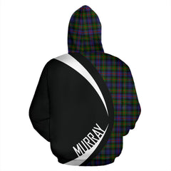 Murray of Atholl Modern Tartan Crest Zipper Hoodie - Circle Style