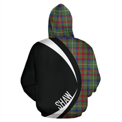 Shaw Green Modern Tartan Crest Hoodie - Circle Style