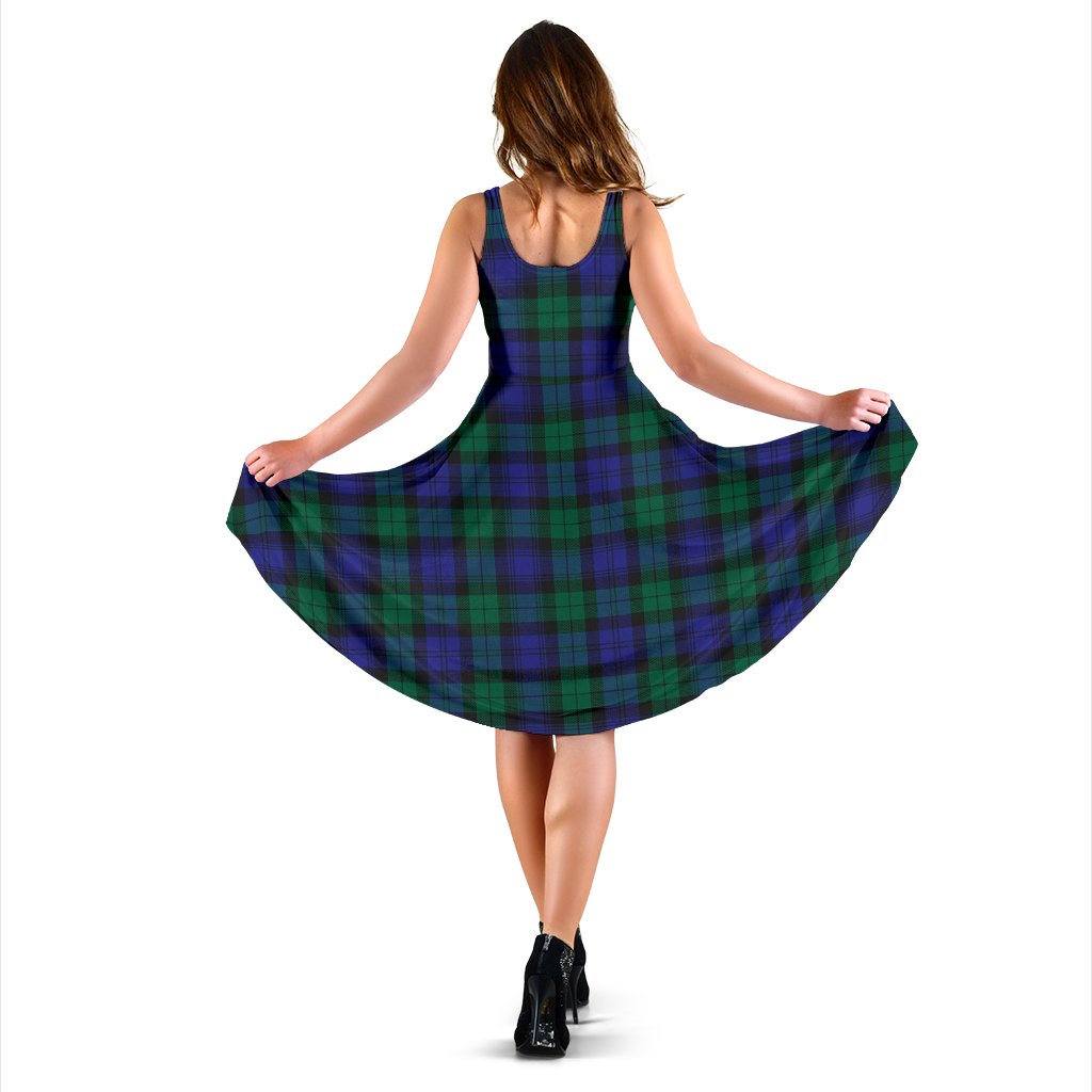 Blackwatch Modern Tartan Midi Dress