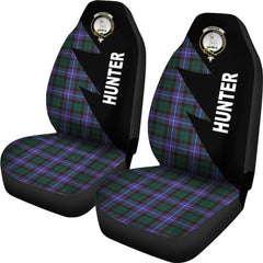 Hunter Tartan Crest Circle Car Seat Cover