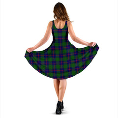 Shaw Modern Tartan Midi Dress