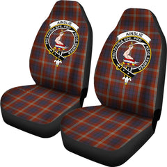 Ainslie Tartan Crest Car Seat Cover