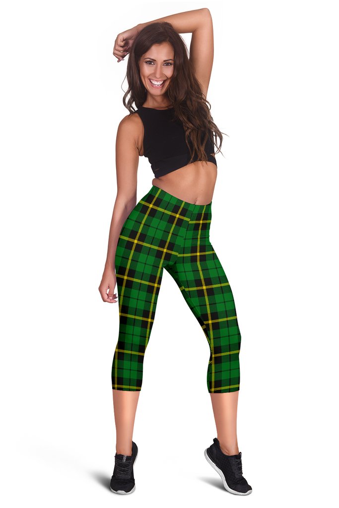 Wallace Hunting - Green Tartan Capris Leggings