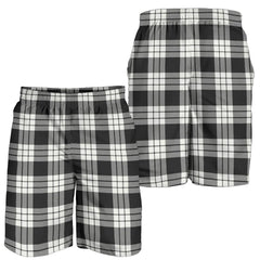 MacFarlane Black And White Ancient Tartan Men's Short