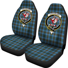 Cockburn Tartan Crest Car Seat Cover