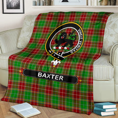 Baxter Family Tartan Crest Blanket - 3 Sizes