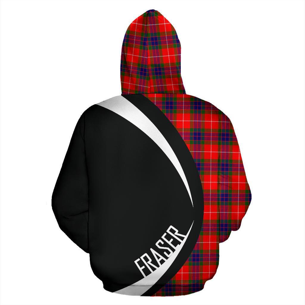 Fraser Modern Tartan Crest Hoodie - Circle Style