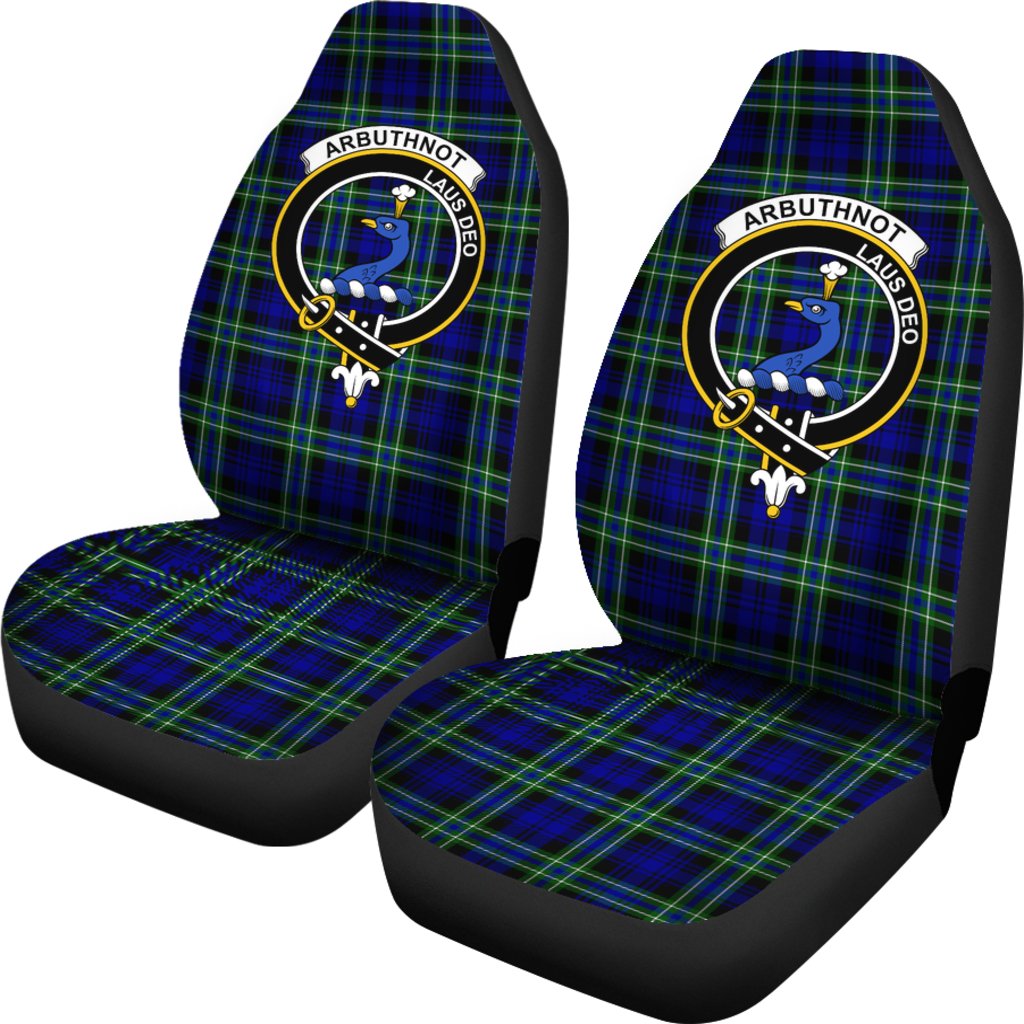 Arbuthnot Modern Tartan Crest Car Seat Cover