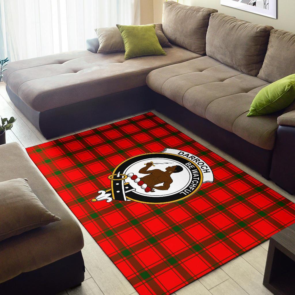 Darroch (Gourock) Tartan Crest Area Rug