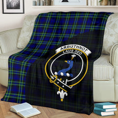 Arbuthnot Modern Tartan Crest Blanket Wave Style