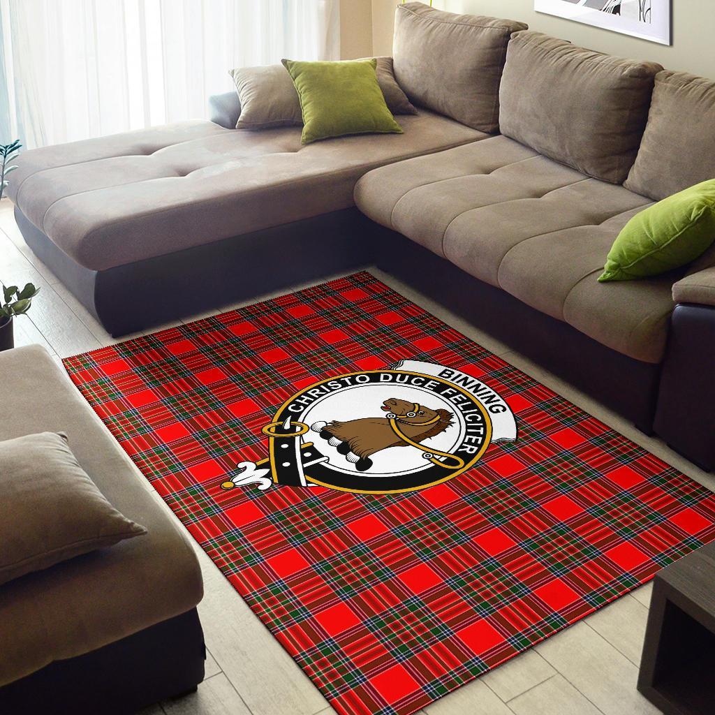 Binning (Of Wallifoord) Tartan Crest Area Rug