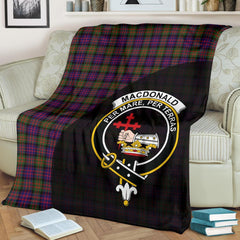 MacDonald Modern Tartan Crest Blanket Wave Style
