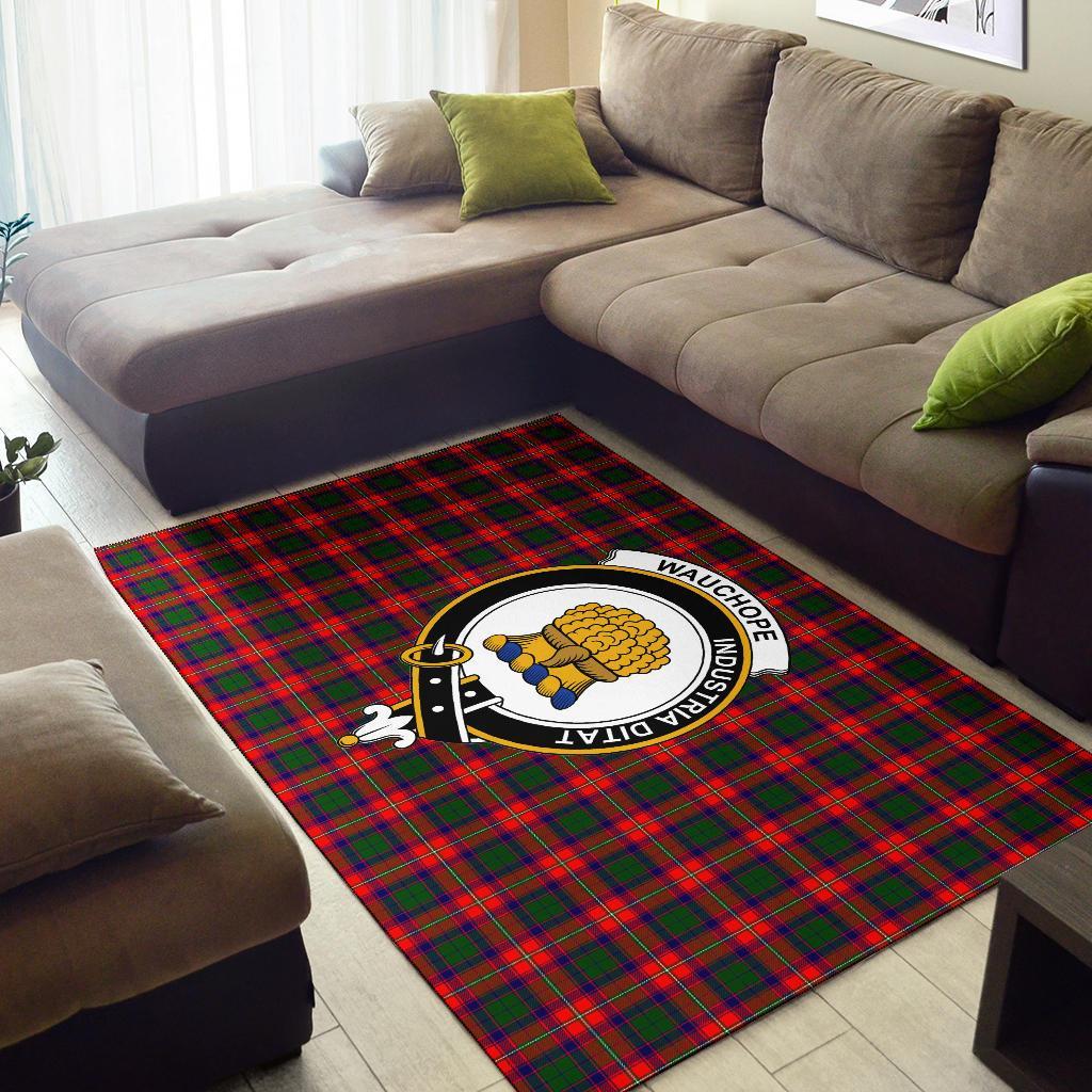 Wauchope (Or Waugh) Tartan Crest Area Rug