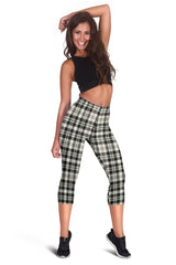 Scott Black & White Ancient Tartan Capris Leggings