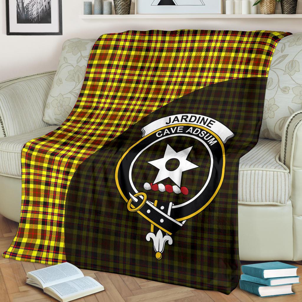 Jardine Tartan Crest Blanket Wave Style