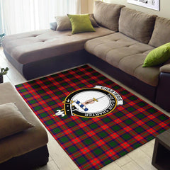 Charteris (Earl Of Wemyss) Tartan Crest Area Rug