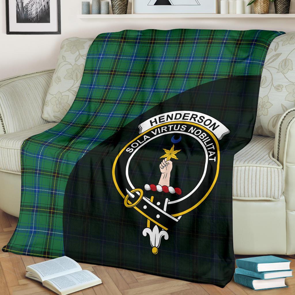 Henderson Ancient Tartan Crest Blanket Wave Style