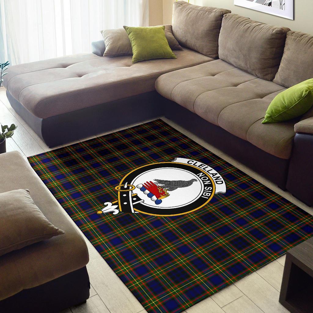 Clelland Tartan Crest Area Rug