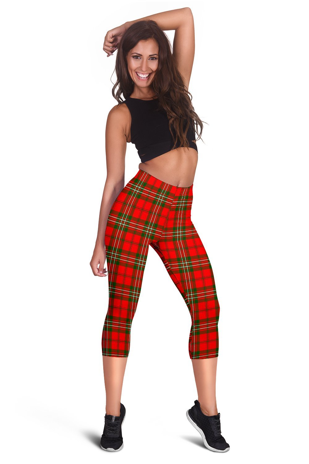 Scott Modern Tartan Capris Leggings