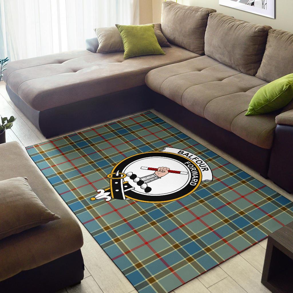 Balfour Tartan Crest Area Rug