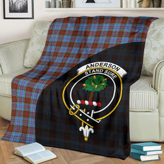 Anderson Modern Tartan Crest Blanket Wave Style