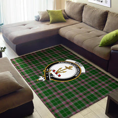 Gray Tartan Crest Area Rug